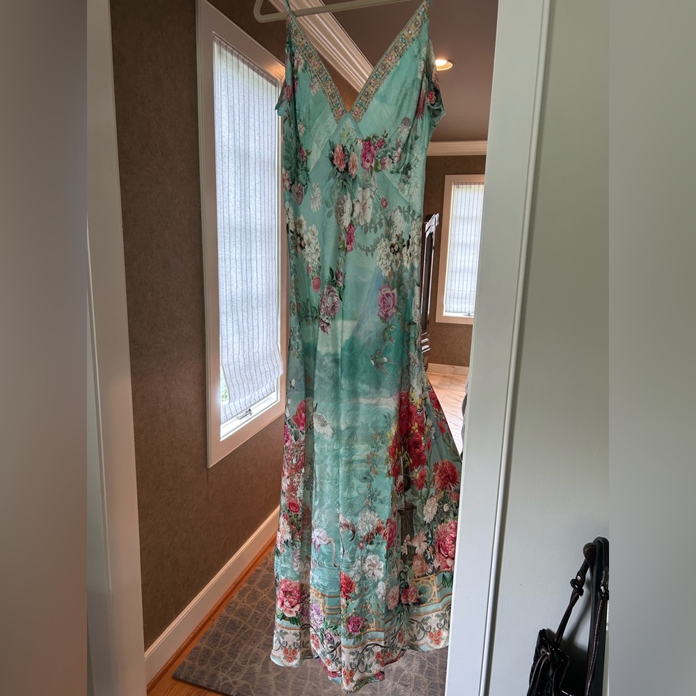 Camilla Silk Long Dress Size XL
